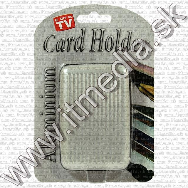 Image of Aluminium Card Holder *Silver* (IT8651)